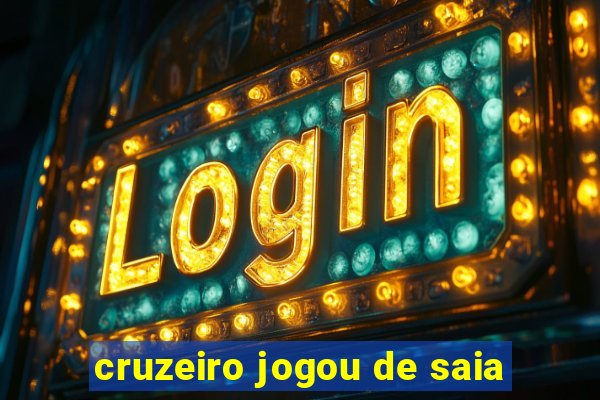 cruzeiro jogou de saia